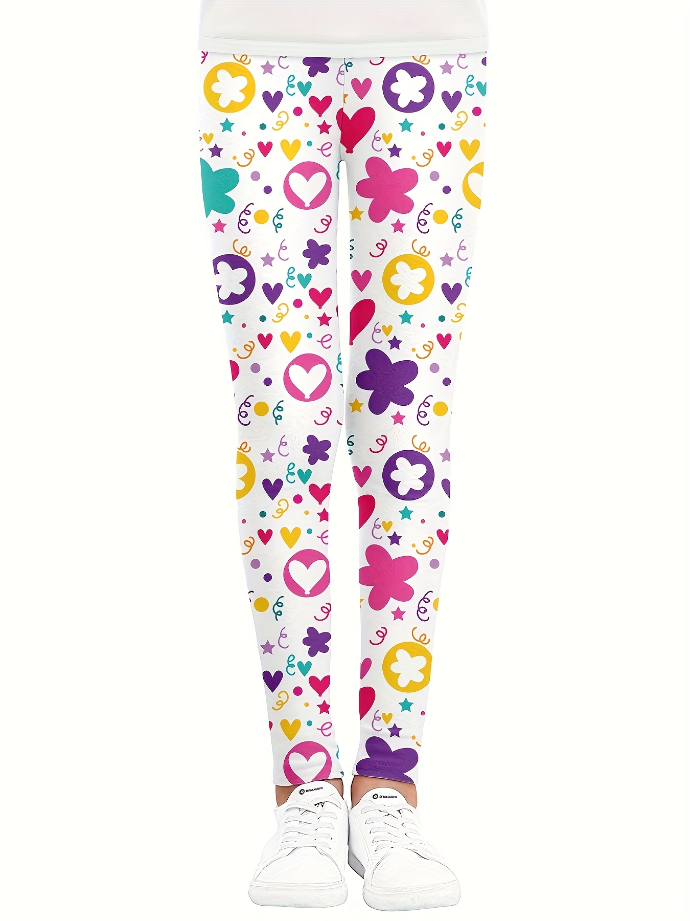 Kids Leggings in Heart Floral