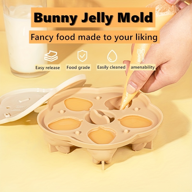 Rabbit Jelly Silicone Mold Cookie Molds Cheese Steam Cake - Temu