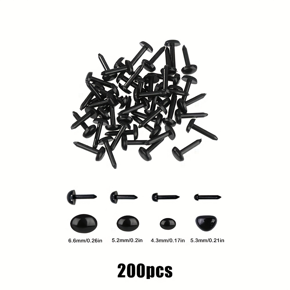 Not Self-adhesive Wiggle eyes 4mm-30mm Dolls Eye DIY Craft Googly Black  Eyes Used For