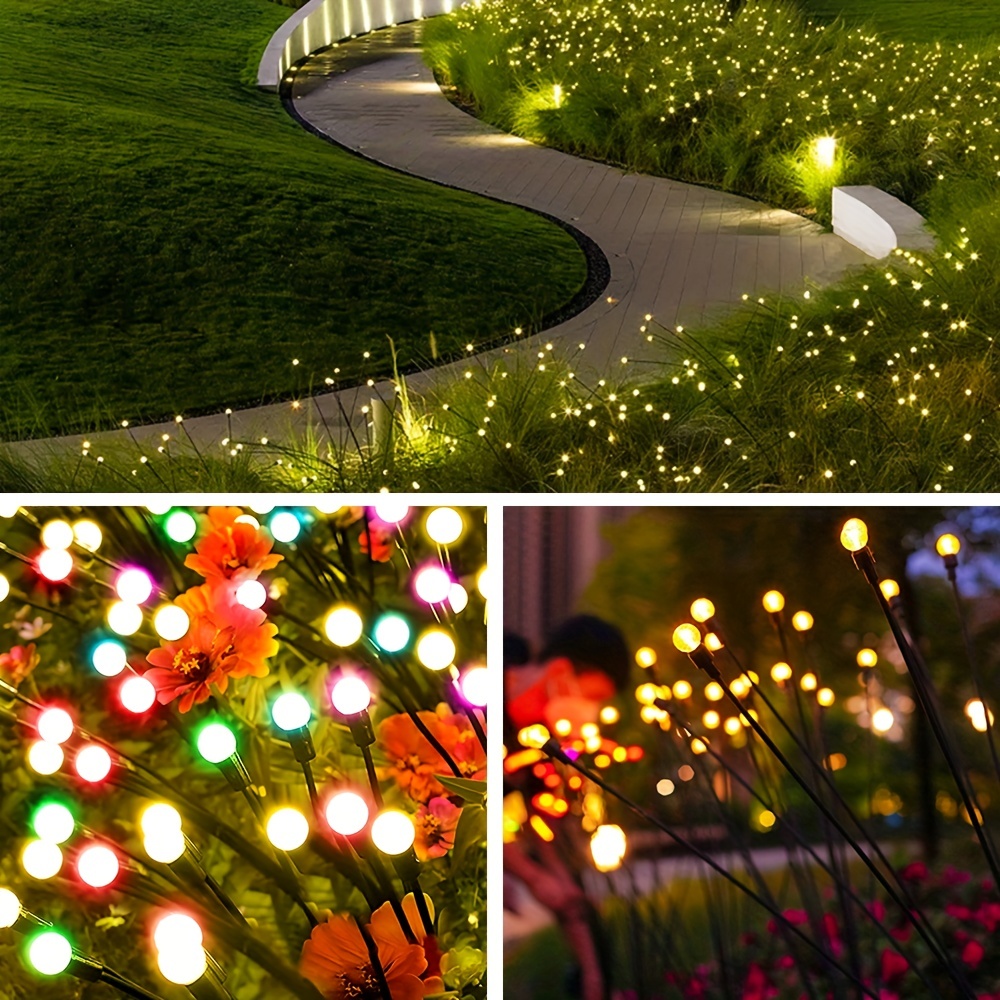 1pc RGB LED Solar Firefly Lampe Bunte Garten Wind Tanzende - Temu Austria