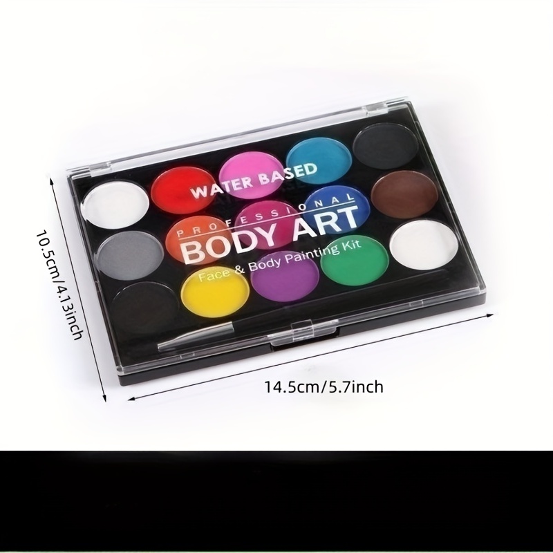 Face Painting Kit With Stencils cosplay Makeup Palette - Temu