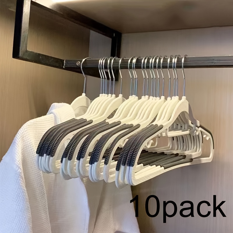 Metal Clothes Hangers Traceless Clothes Racks Sturdy Heavy - Temu