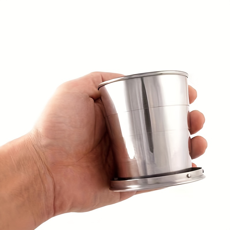 1pc Vaso Agua Plegable Portátil Acero Inoxidable Telescópico - Temu