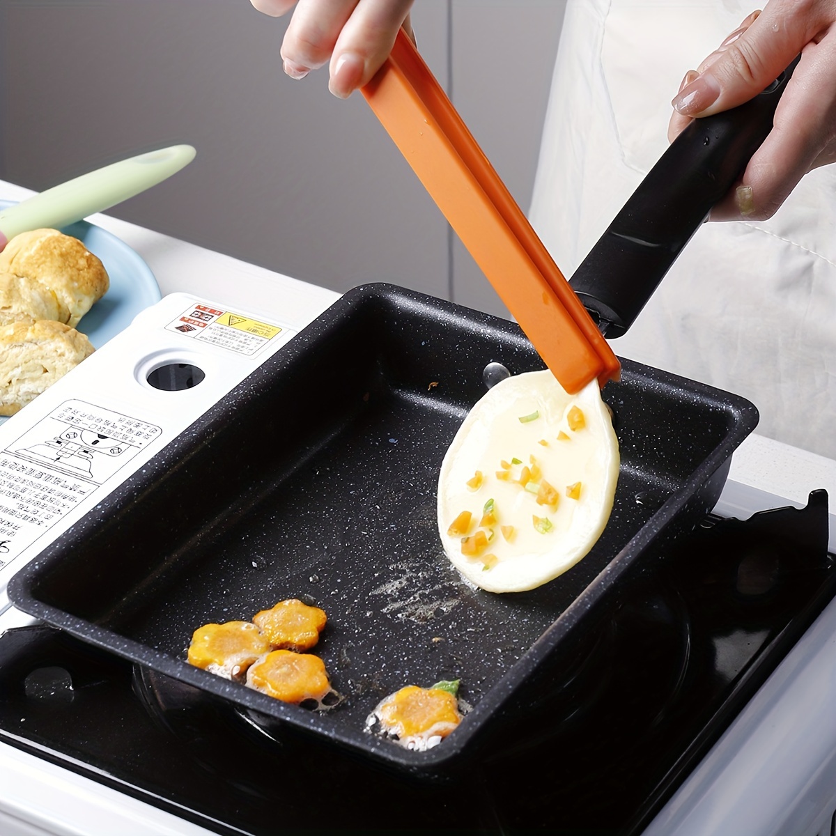 1 Padella Tamagoyaki, Padella Quadrata Per Uova Padella Per Omelette  Giapponese Pentole Antiaderenti In Pietra Di Granito Senza PFOA Tutte Le  Stufe