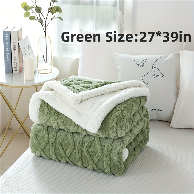 Solid Color Blanket Double Casual Blanket Lunch Break Temu