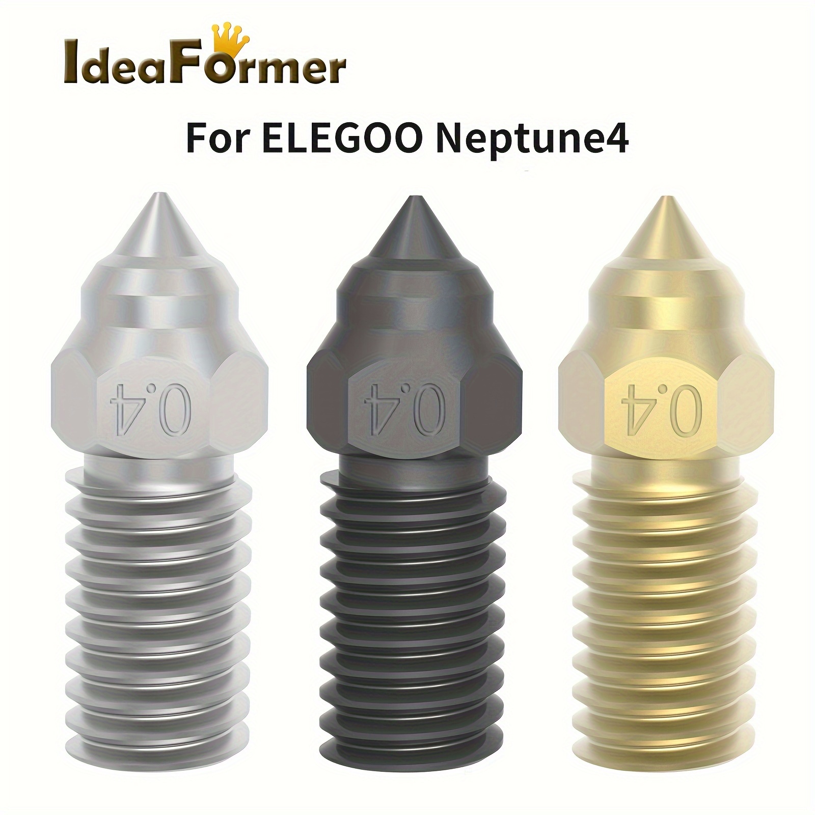 3d Printer Nozzles Hardened Steel Mk8 Extruder Nozzles With - Temu