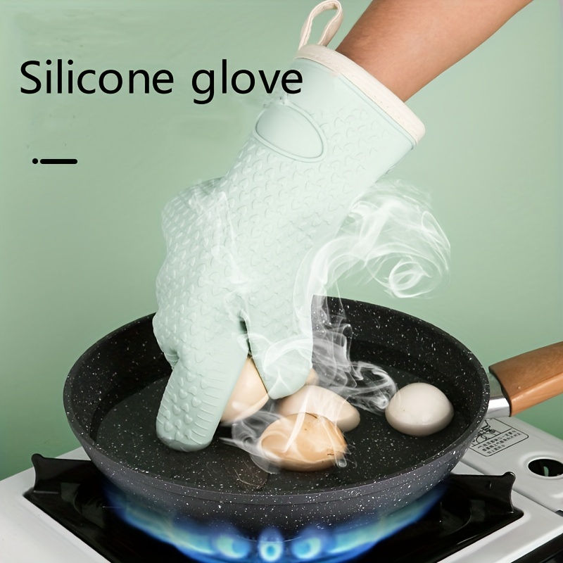 1 Pair Short Oven Mitts, Heat Resistant Kitchen Mini Oven Mitts, Non-Slip  Grip Surfaces and Hanging Loop Gloves, Baking Grilling Barbecue Microwave  Machine Washable 