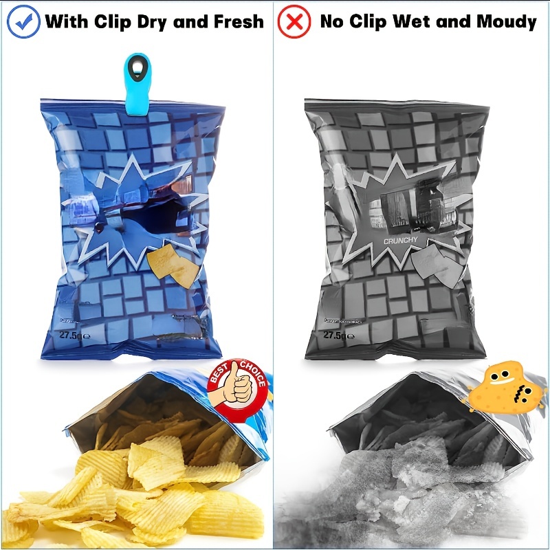 10PCS magnet clips heavy duty Snack Bag Clips Bag Clips Kitchen Food Clips  Bag