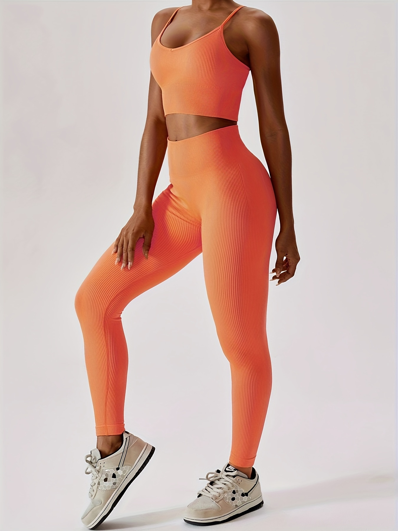 Solid Color Seamless Yoga Leggings, High Waist Quick Drying Butt Lifting Yoga  Pants, Women's Activewear - - Temu