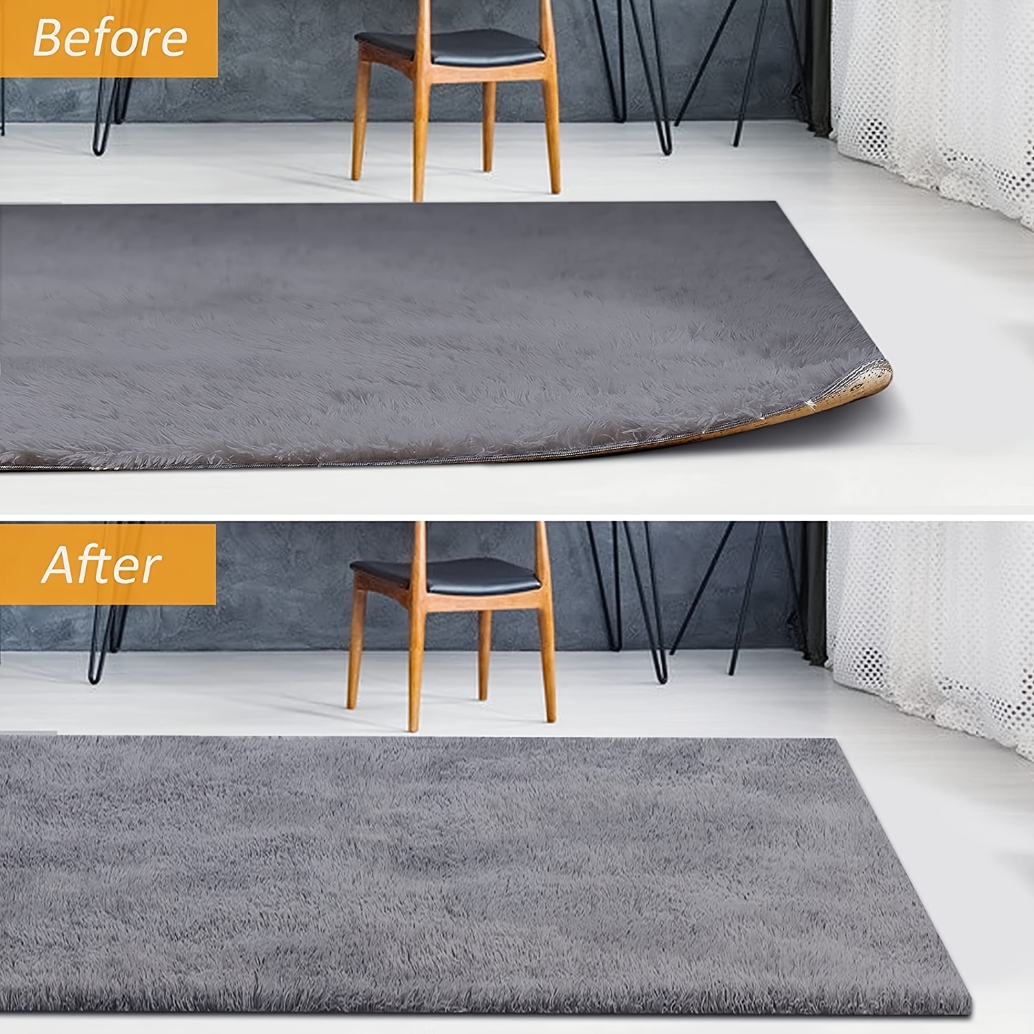 8pcs Rug Carpet Mat Grippers Reusable Washable Silicone Grip Non Slip  Anti-Skid