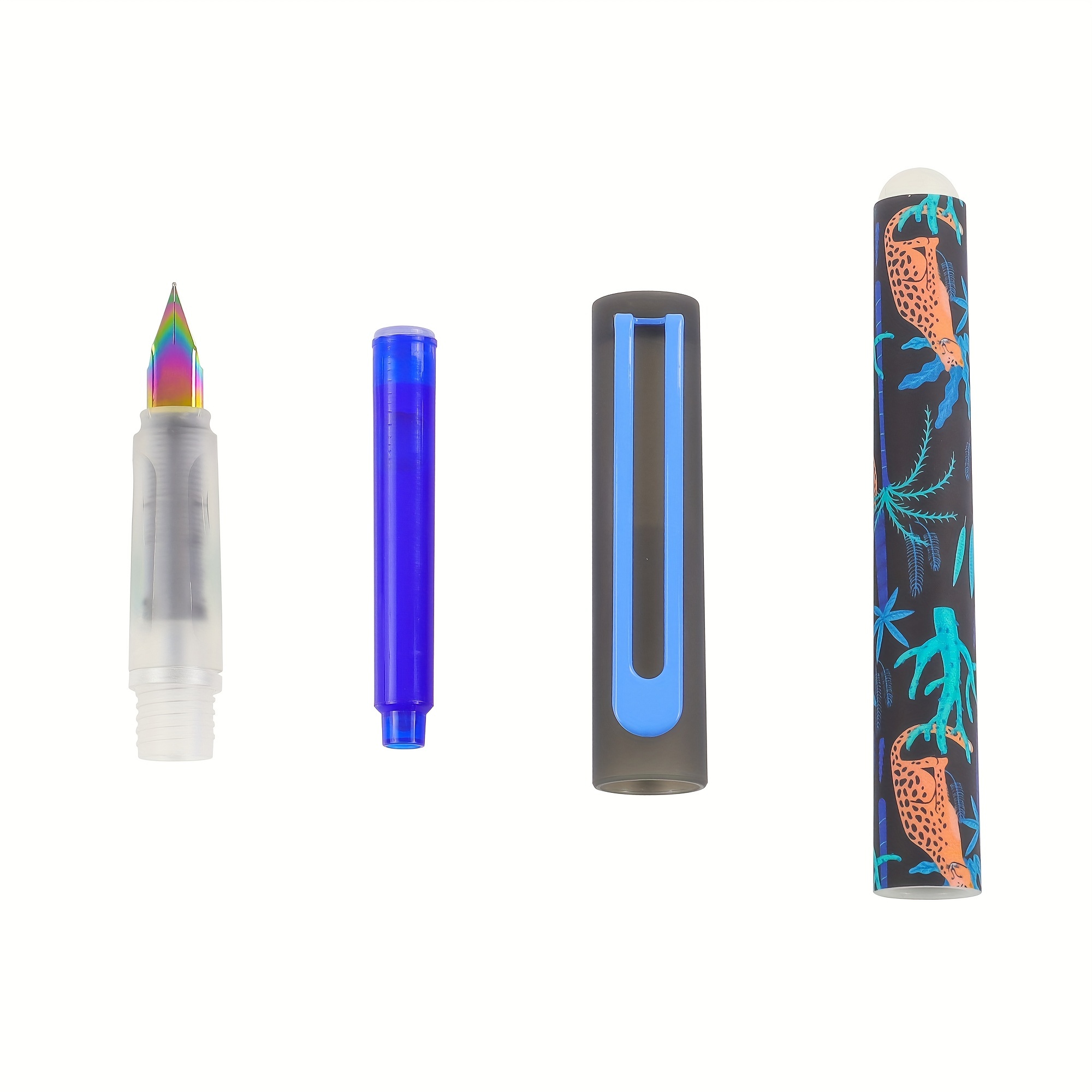 Fountain Pen+ Ink Cartridges Cartoon Shark Shape Fountain - Temu