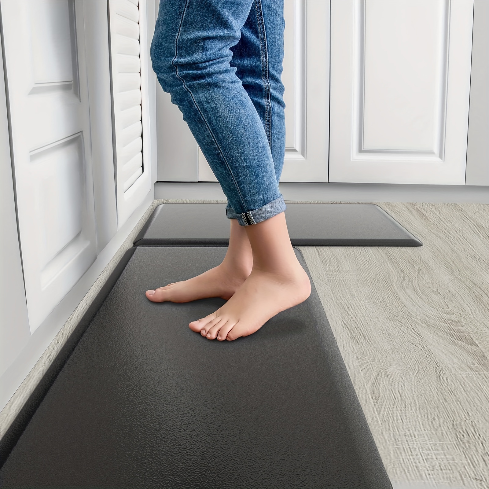 Kitchen Mat Cushioned Comfort Anti-Fatigue Floor Mat, Waterproof