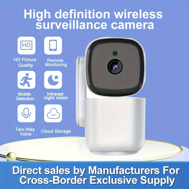 1pc Caméra Mini Wifi 2,4g Sans Fil, Vision Nocturne Avec Détection