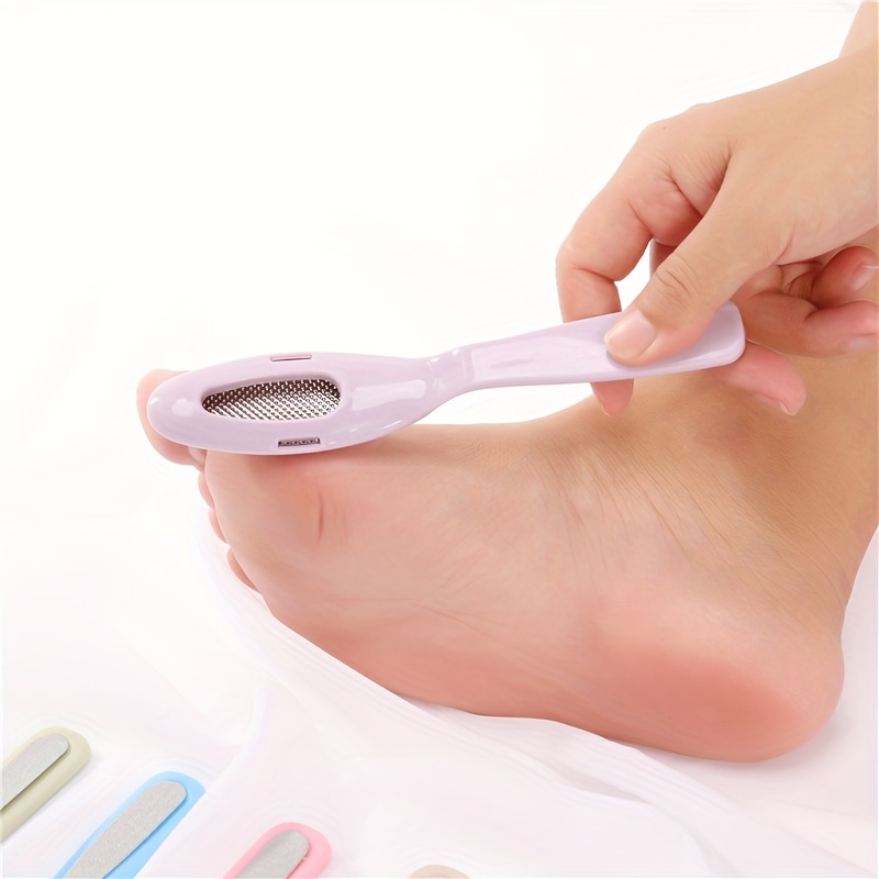 Double-sided Foot Scrubbing Board Stainless Steel Foot File Scrubber,  Callus Remover Brush, Pedicure Tool