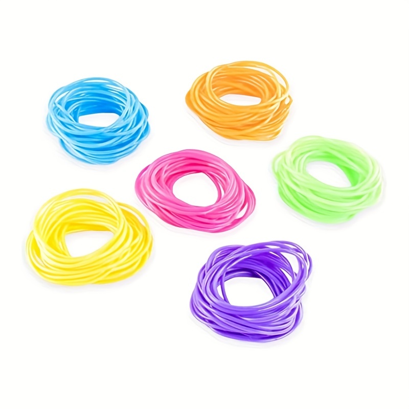 10pcs Notte Braccialetti luminosi Braccialetto Gummy Silicone Diy Rubber  Hairbands