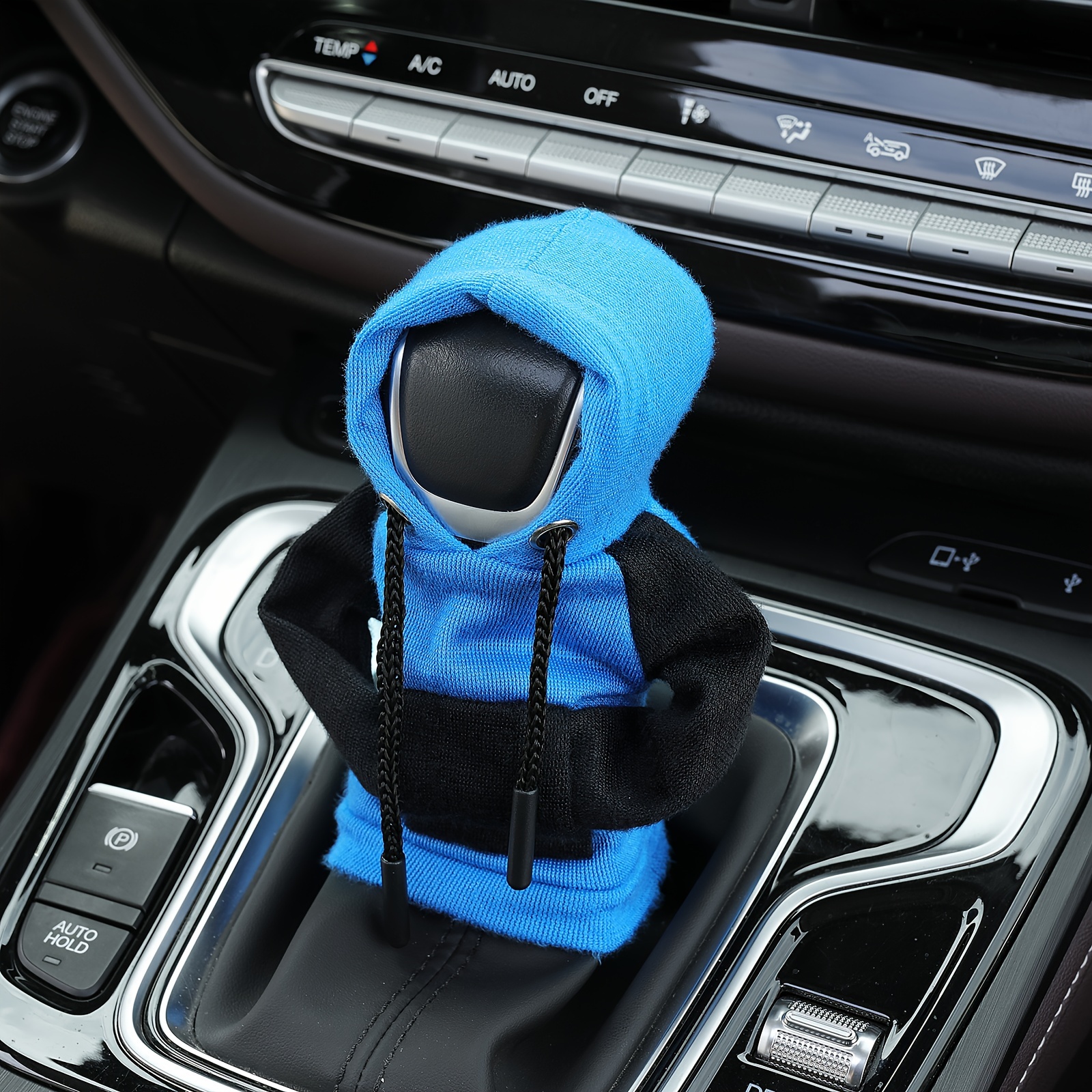 Large Size Universal Car Gear Shift Cover Hoodie, Hooded Sweatshirt for Auto Gear Stick Shifter Knob, Interior Accessories Decor Christmas Gifts