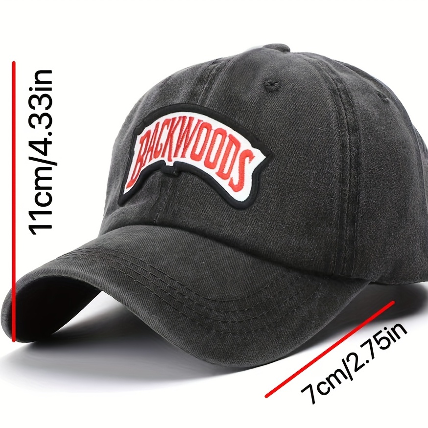 Embroidery Washed Baseball Cap Pure Cotton Sweat-absorbing