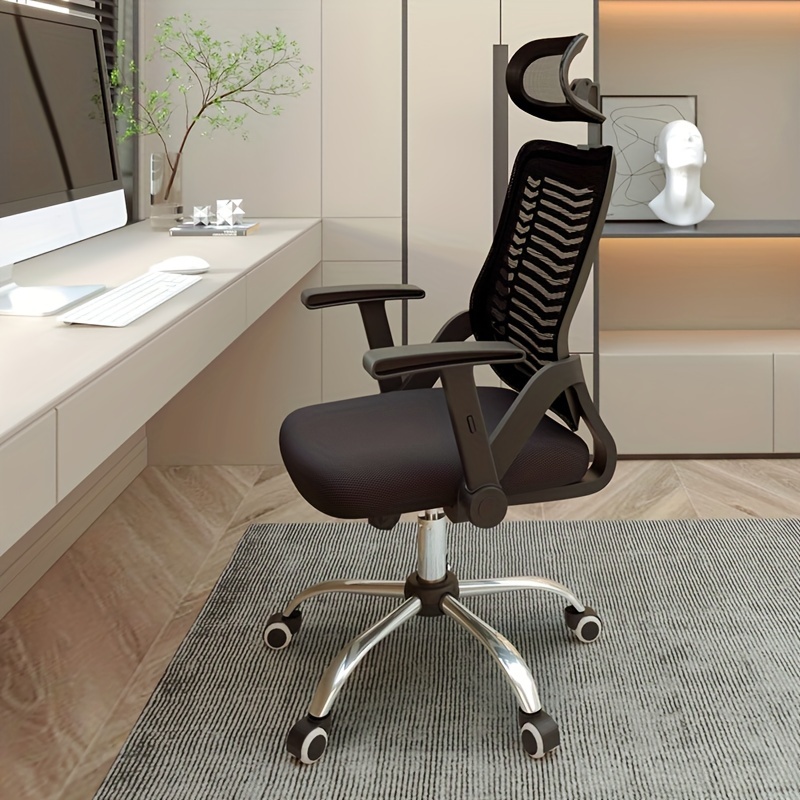 Silla de escritorio plegable con ruedas, silla de oficina plegable con  tablero de escribir, silla de oficina ergonómica con brazos, cómoda silla  de