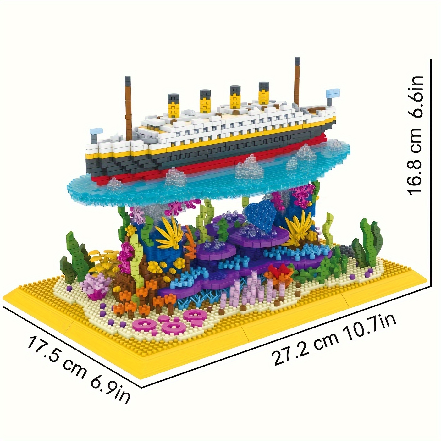 Titanic Model Building Block Set mini Bricks Toys Titanic - Temu