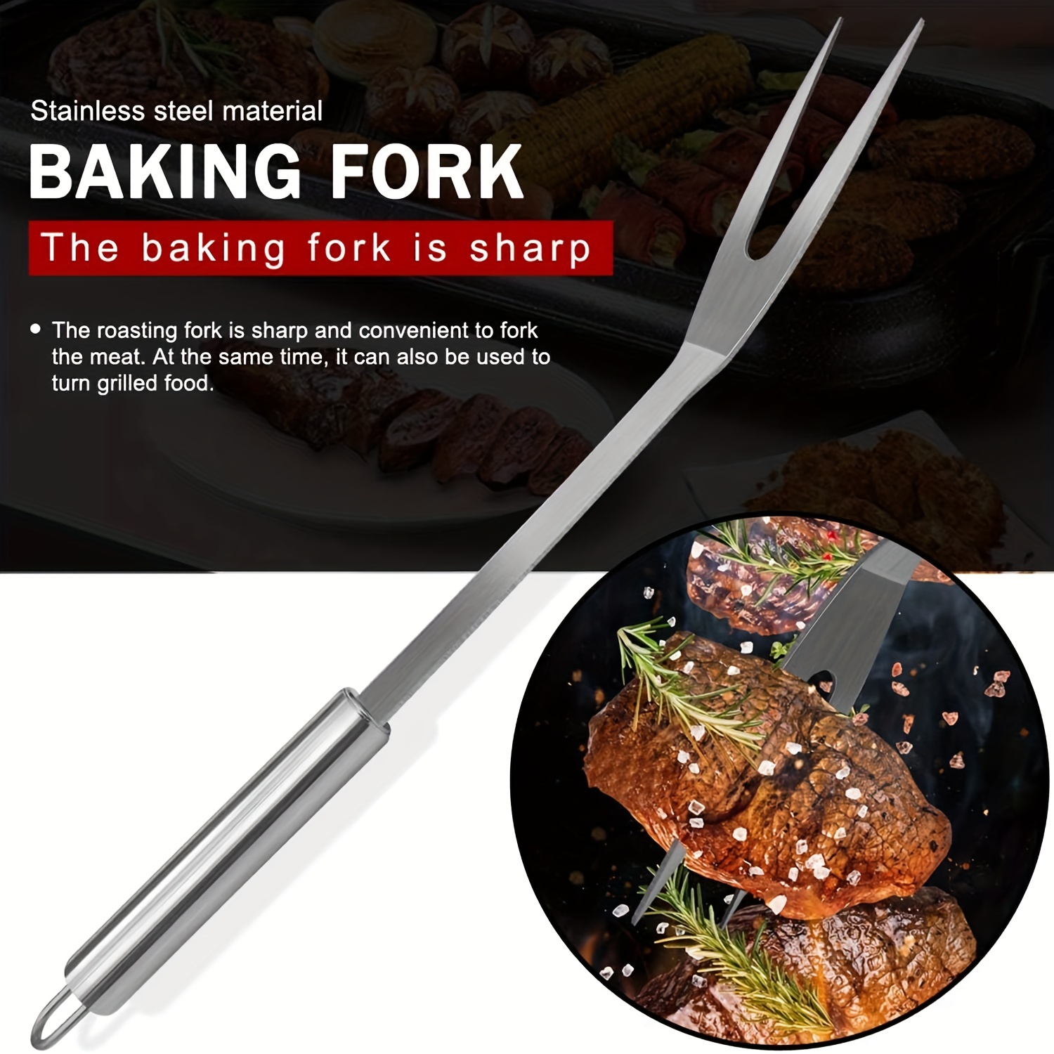 Grill Accessories For Bbq - Stainless Steel Grilling Utensils - Grill  Spatula Fork & Tongs Set - Indoor & Outdoor - Kitchen & Camping Griddle  Tool - Easy To Clean - - Temu