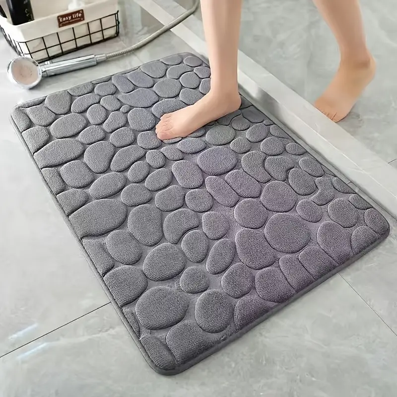 Stretch Soft Memory Foam Long Bath Carpet Non-slip, Washable And Super  Absorbent Bath Mats, Thicken Absorbent Pad, Solid Color Embossed Sponge Pad,  Bath Mat, Absorbent Floor Mats, Long Carpet For Bathroom Toilet