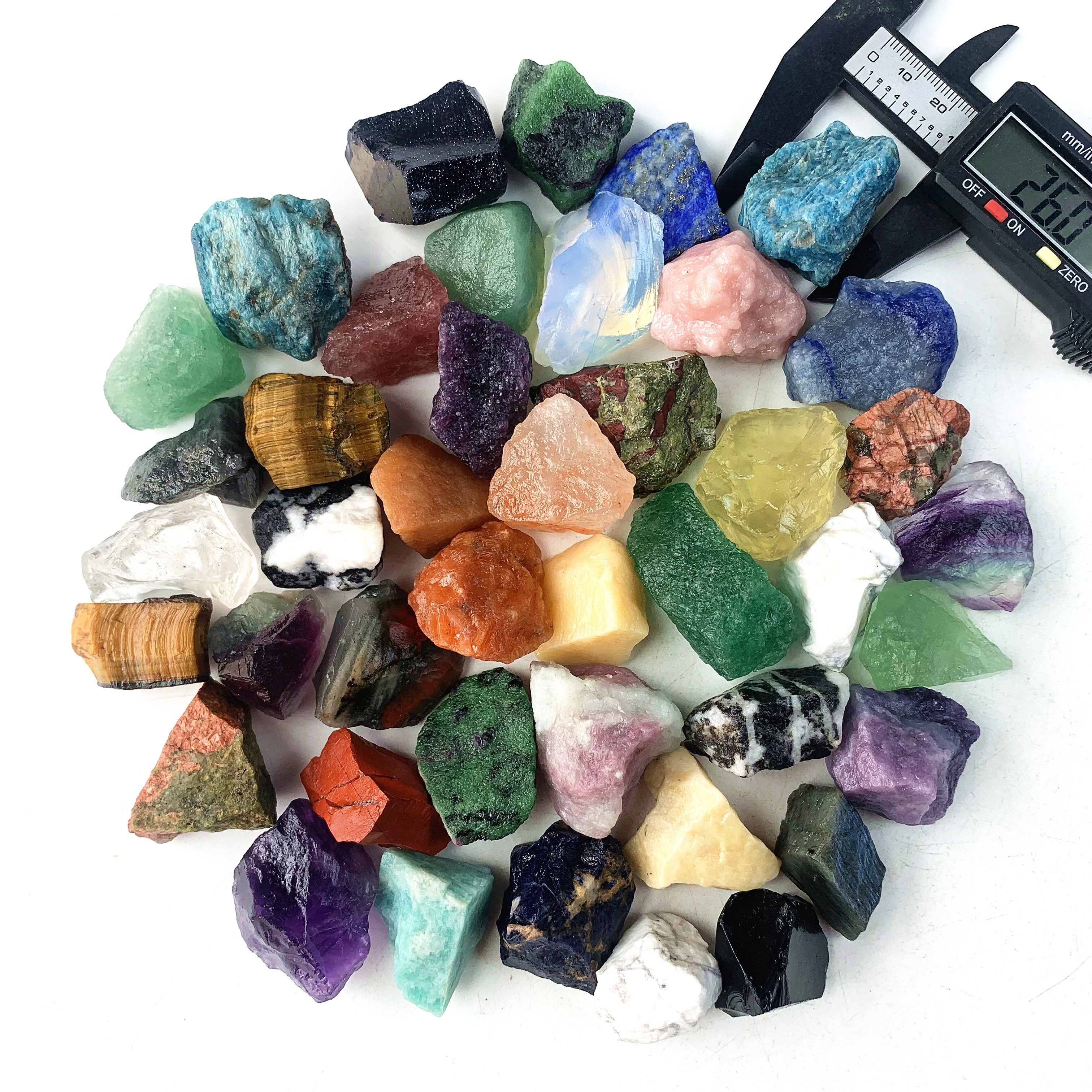 Natural Healing Gems, Rock Necklace 