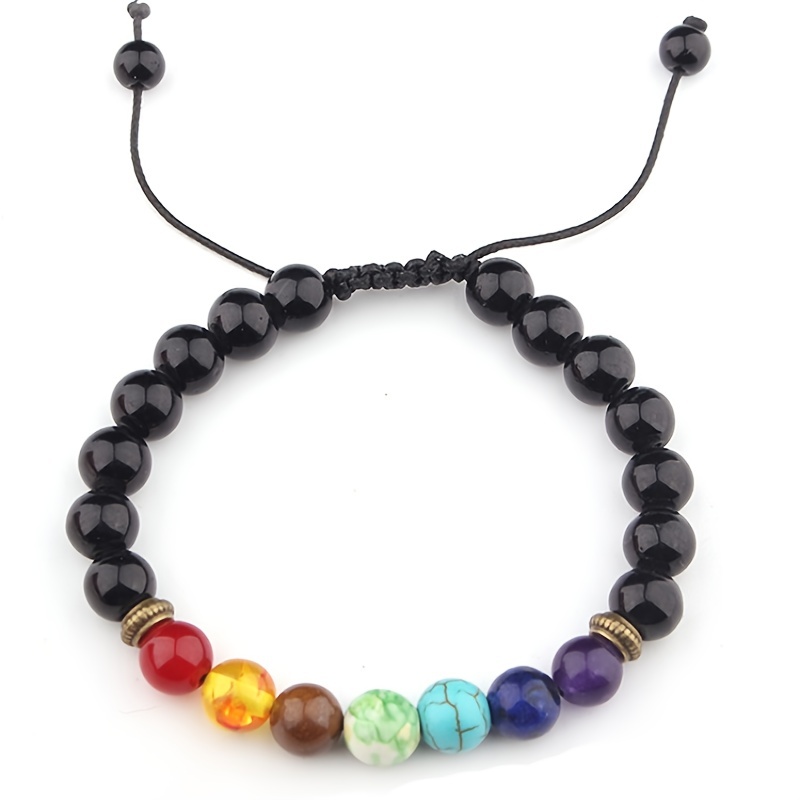 Natural Stone Volcanic Stone Braided Bracelet