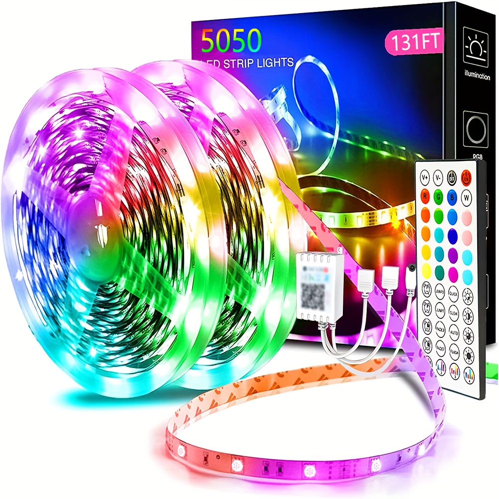 10M/32.8 Pies Luces De Tira LED USB RGB 5050 Control De APP - Temu