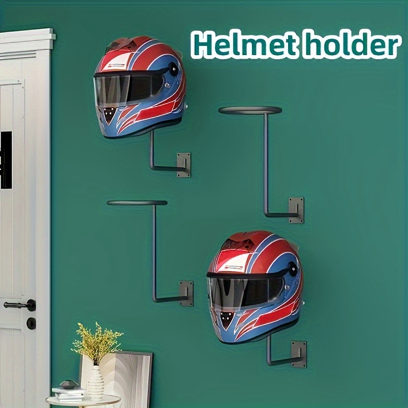 Accessories, Motorcycle Helmet Rack Helmet Holder Wall Mount 18 Degree  Rotation