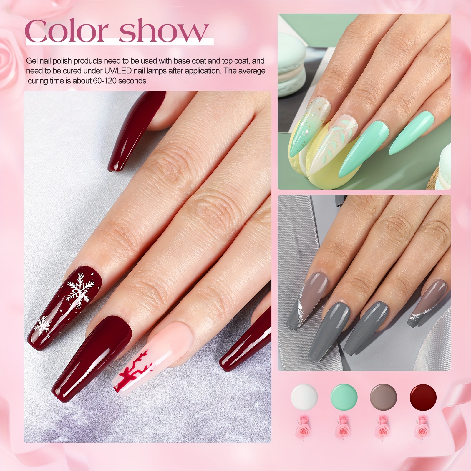 Get Gel Nail Polish Kit with UV Light10 Colors Gel Nail Polish Kit