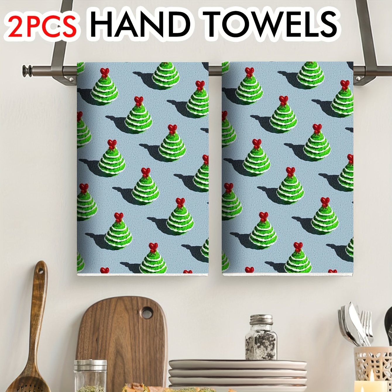 Kitchen Hand Towels, Hanging Towel For Wiping Hands, Highly