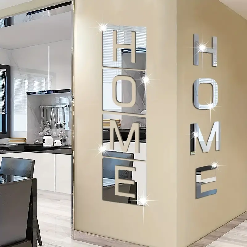 Home Mirror Stickers Suitable For Room Entrance Living Room - Temu