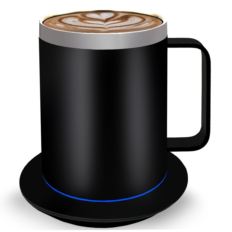  Calentador de taza de café, calentador eléctrico con  alimentación USB, calentador de taza de café, taza de café para uso en  casa, taza de café para café, leche, té, agua (5.1