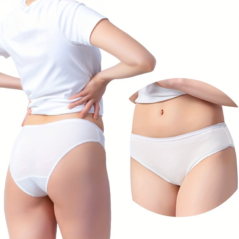 100% Cotton Women Disposable Underwear Ladies Briefs Panties - Temu Canada