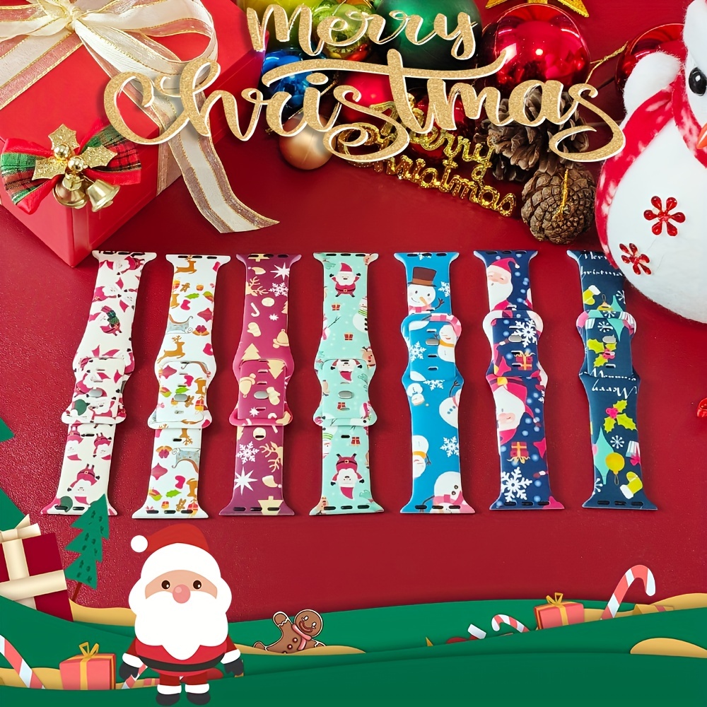 Cute Christmas Charm Watchband Compatible With Iwatch Series, Nylon Watch  Replacement Band Strap For Women Men - Temu Bulgaria