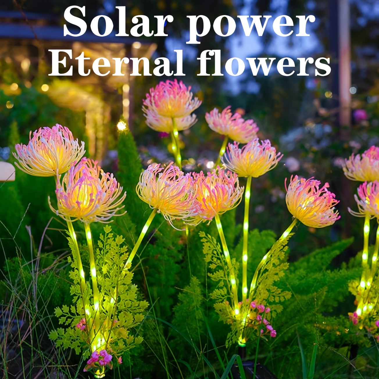 Solarbetriebene automatische Schaukel tanzende Blume Dekoration