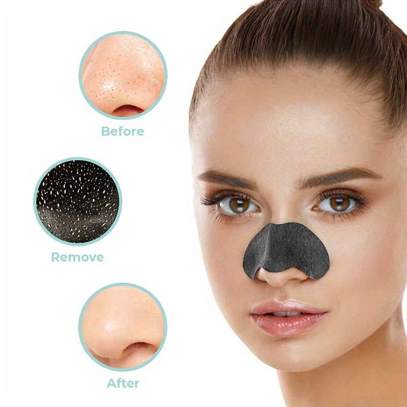 Bamboo Charcoal Nose Blackhead Remover Face Mask Nasal Patch Deep