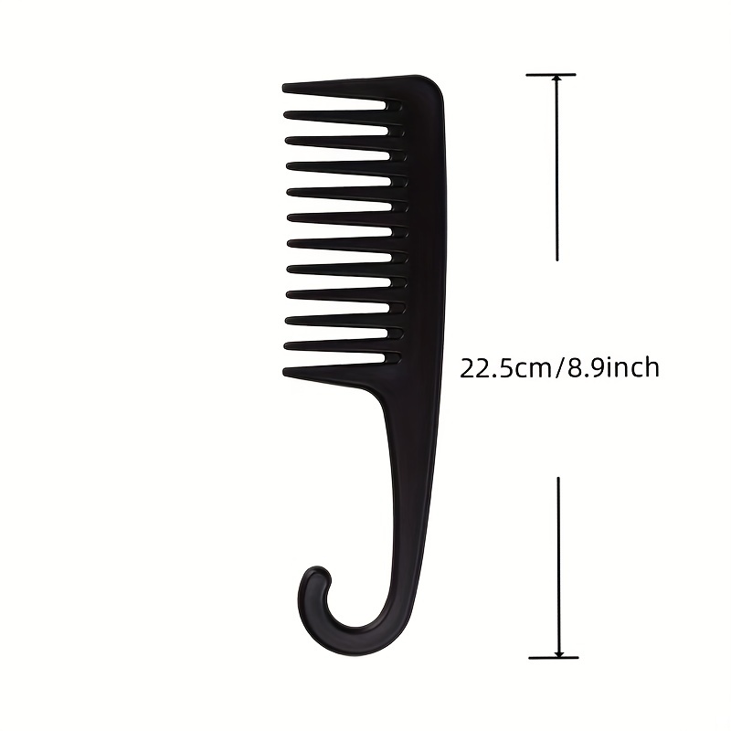4pcs Hair Comb Set Wide/Fine Tooth Rat Tail Comb Shower Comb With Hook