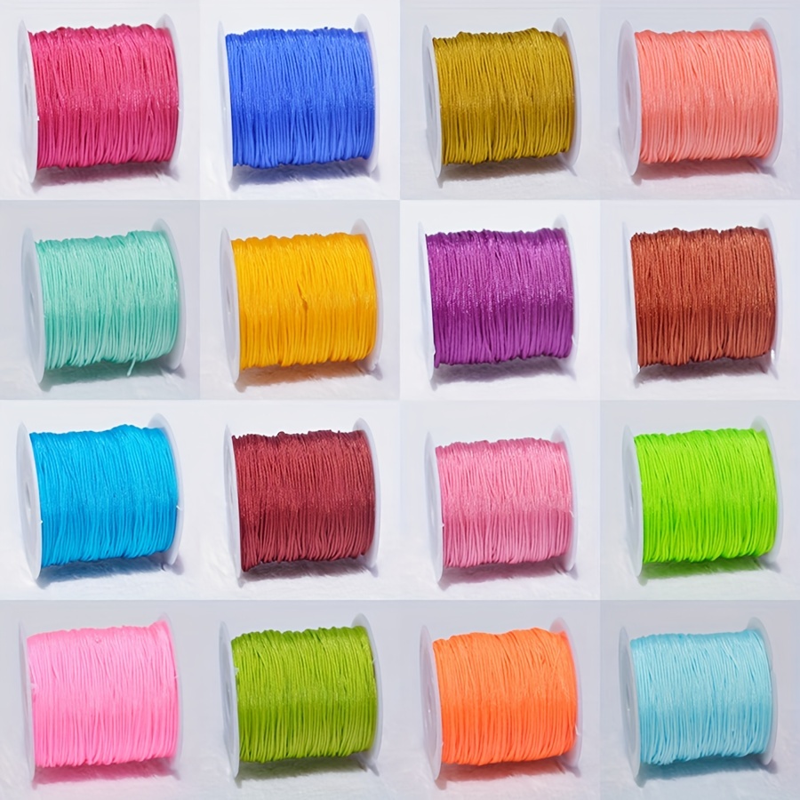 8 Styles Nylon Threads Chinese Knotting Cord Nylon Beading - Temu