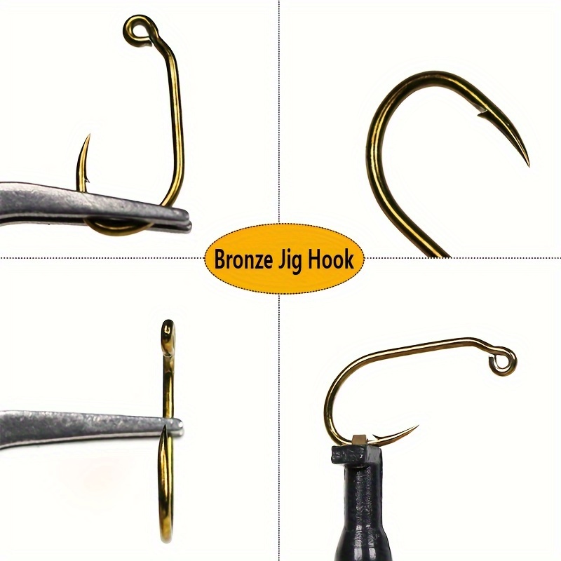 Fishinghooks 50 pcs Fishing Hook Fly Tying Curve Shank Hooks Making Hook  Scud Shrimp Fly Fishing Hooks Size #8#10#14#16 Fishing Hook (Color : Size  14