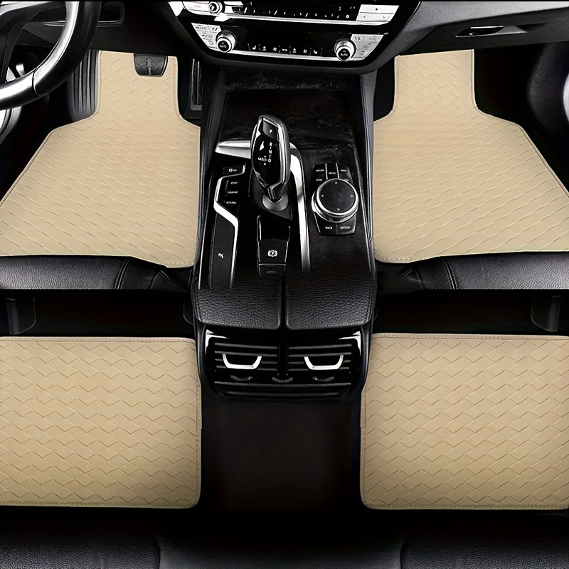 4 Stück Auto Fußmatten, Kompatibel Mit 4 / 5 Sitz Auto-Modellen