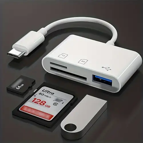 ® Lecteur de Carte USB de Type C - lecteur de carte USB C pour carte  SD/carte micro SD/TF carte pour 2016 MacBook Pro et plus périphériques USB C