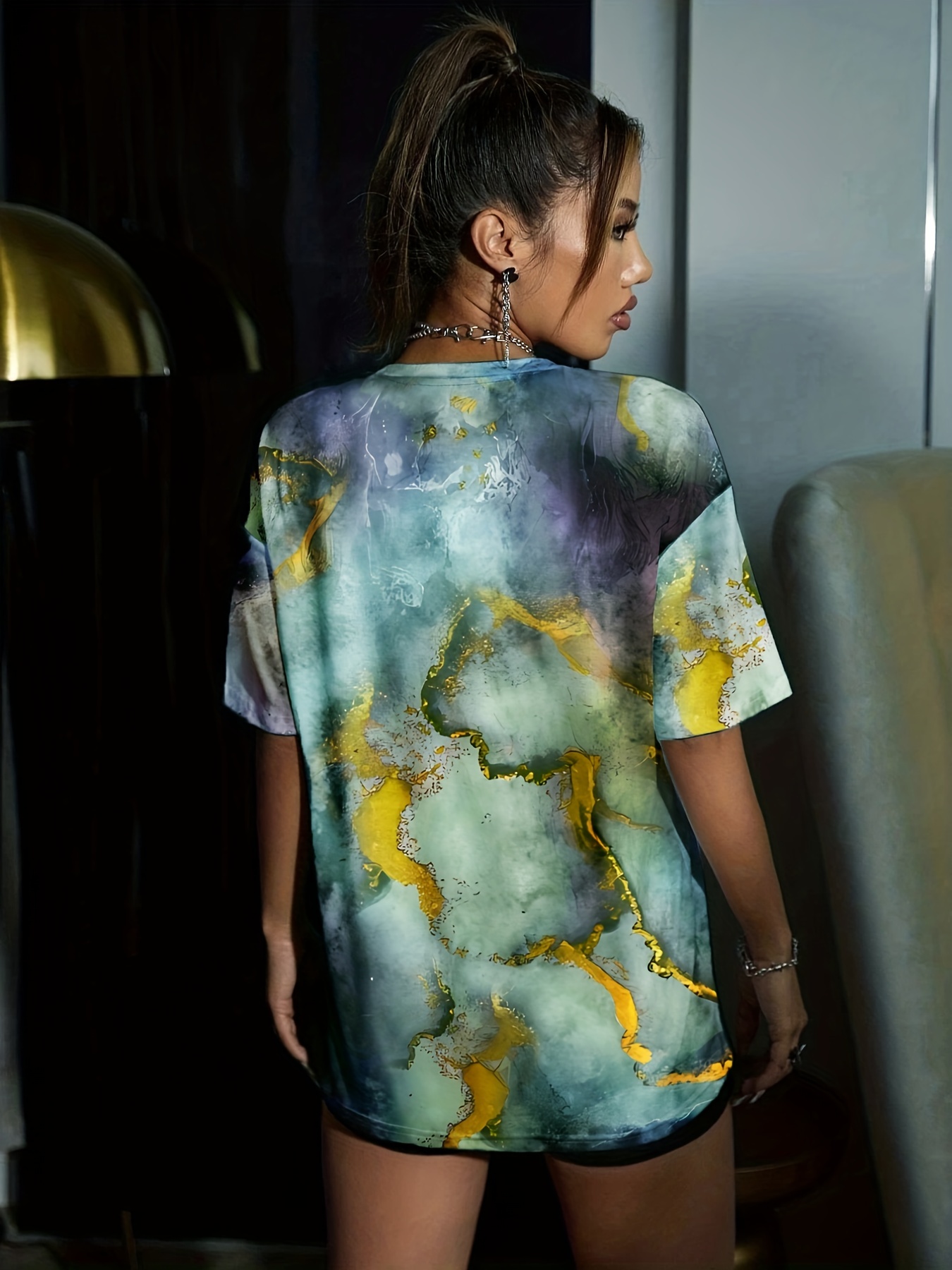 Tie-dye oversized shirt - Women