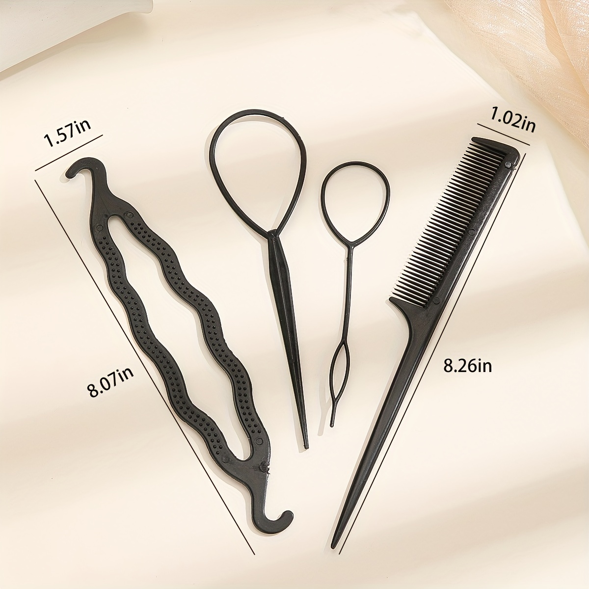 Plastic Hair Styling Design Tools Hair Loop Braid Kits - Temu