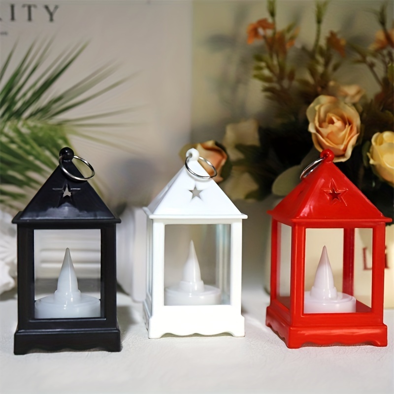 Shymery Mini Farol Con Velas Led Parpadeantes, Farolillos Co