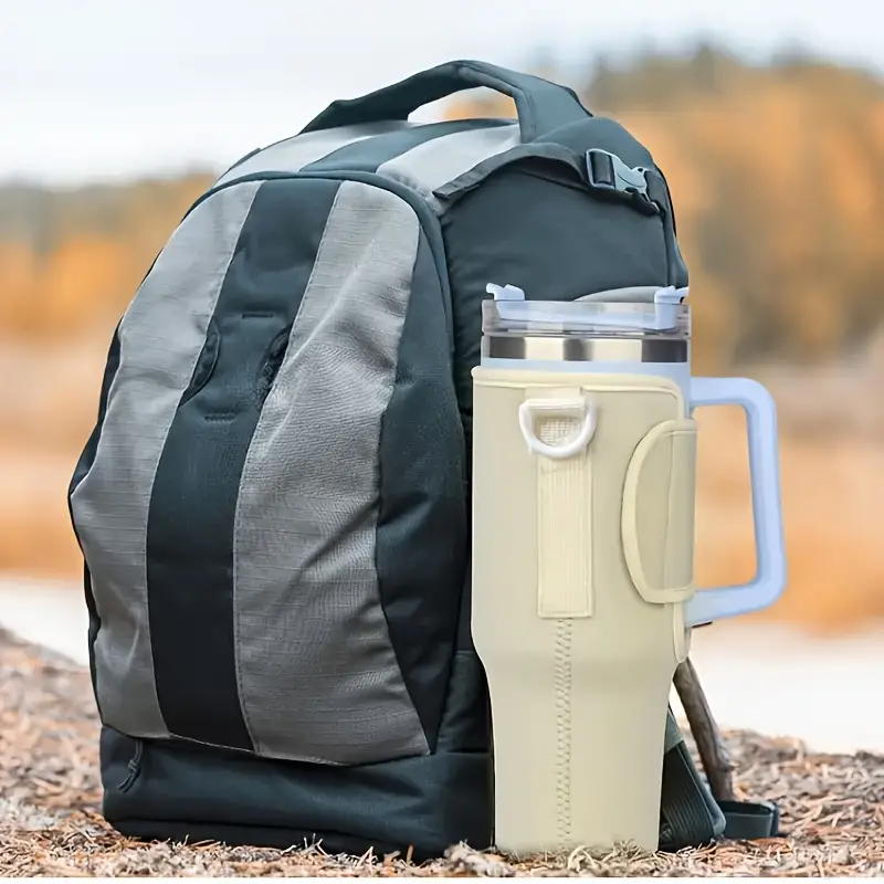 Solid Color Neoprene Water Bottle Carrier Bag For Stanley - Temu