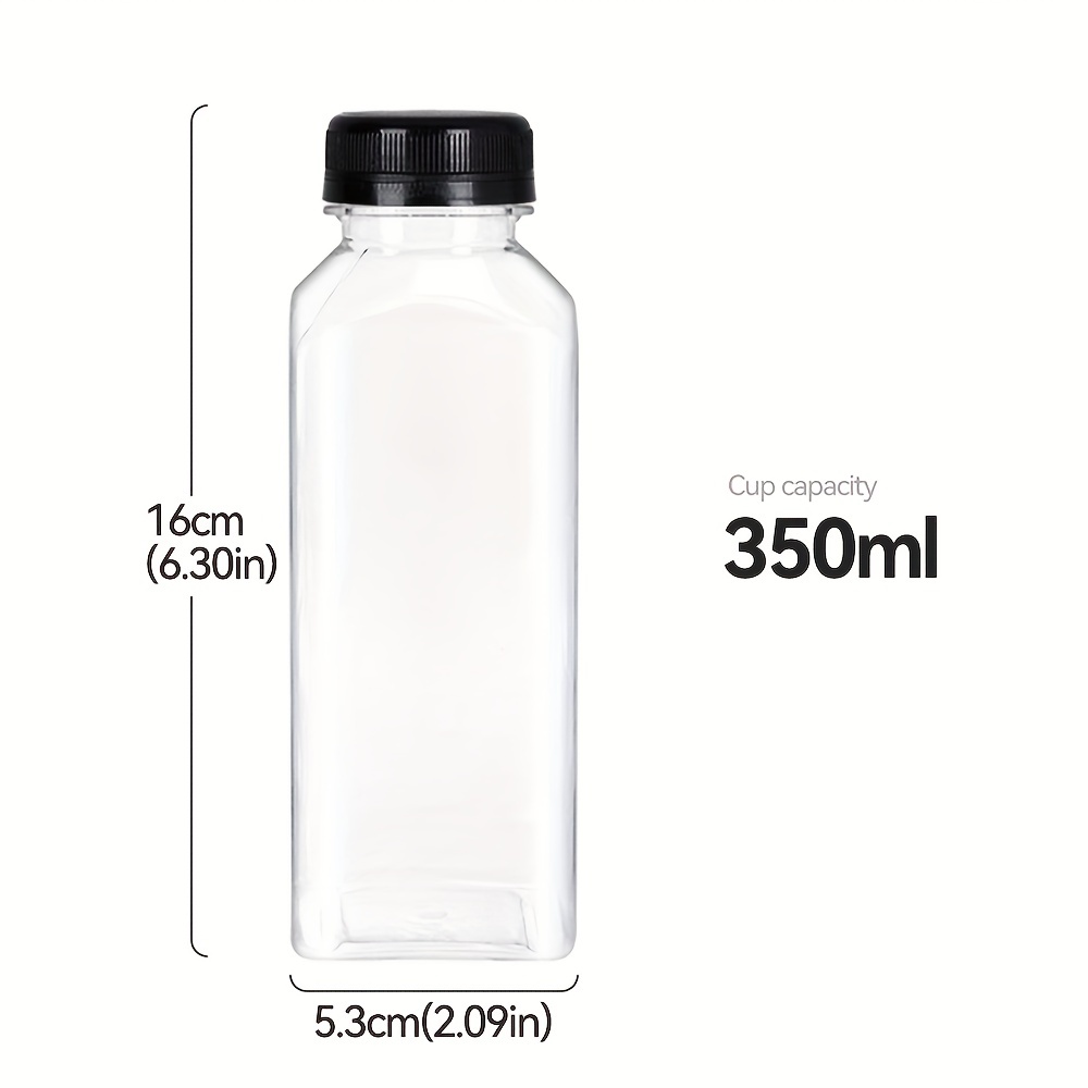 750ml Proof Flat Slim Water Bottles Plastic Transparent Portable Juice BS