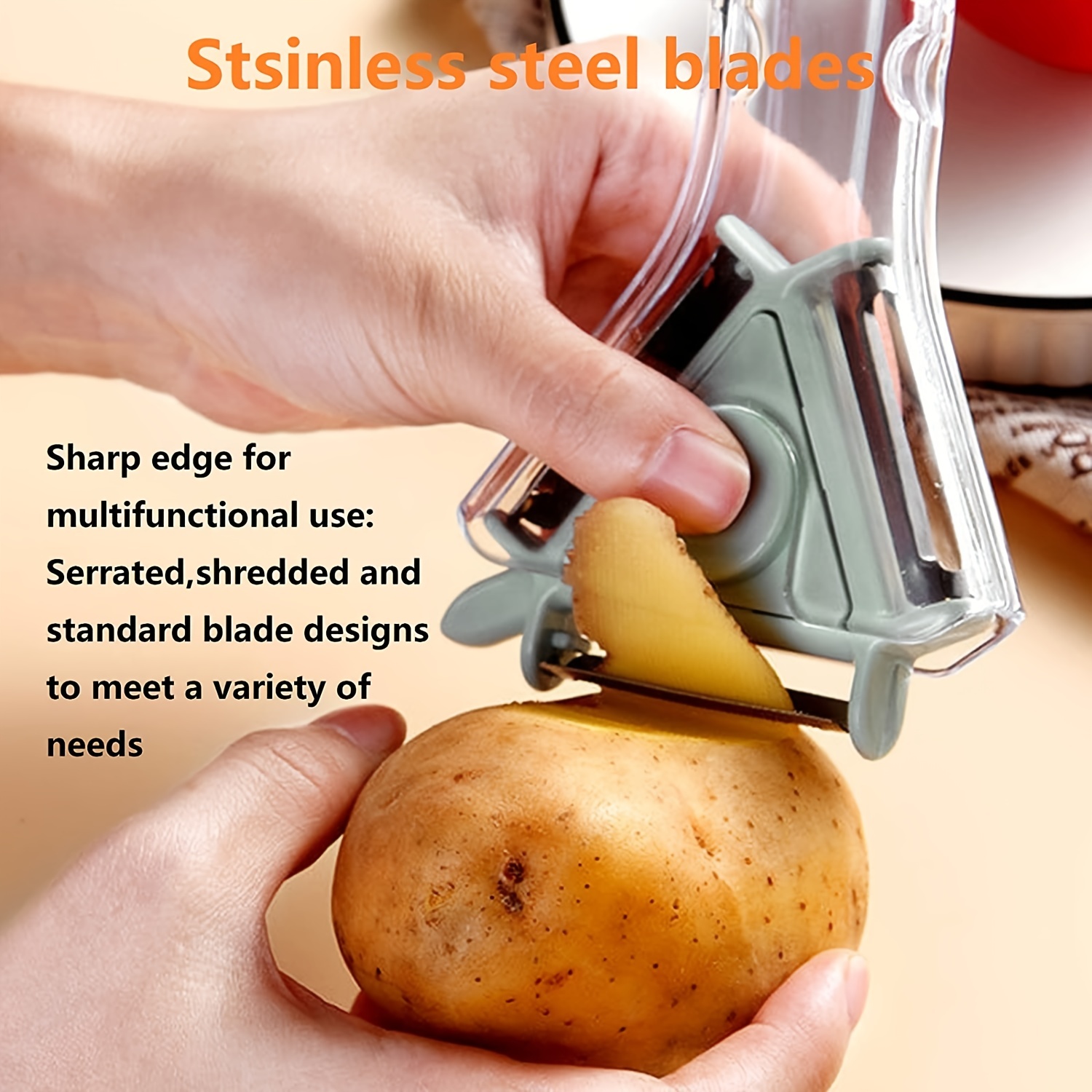New Gold Fruit Peeler Stainless steel Potato Peeler Vegetables