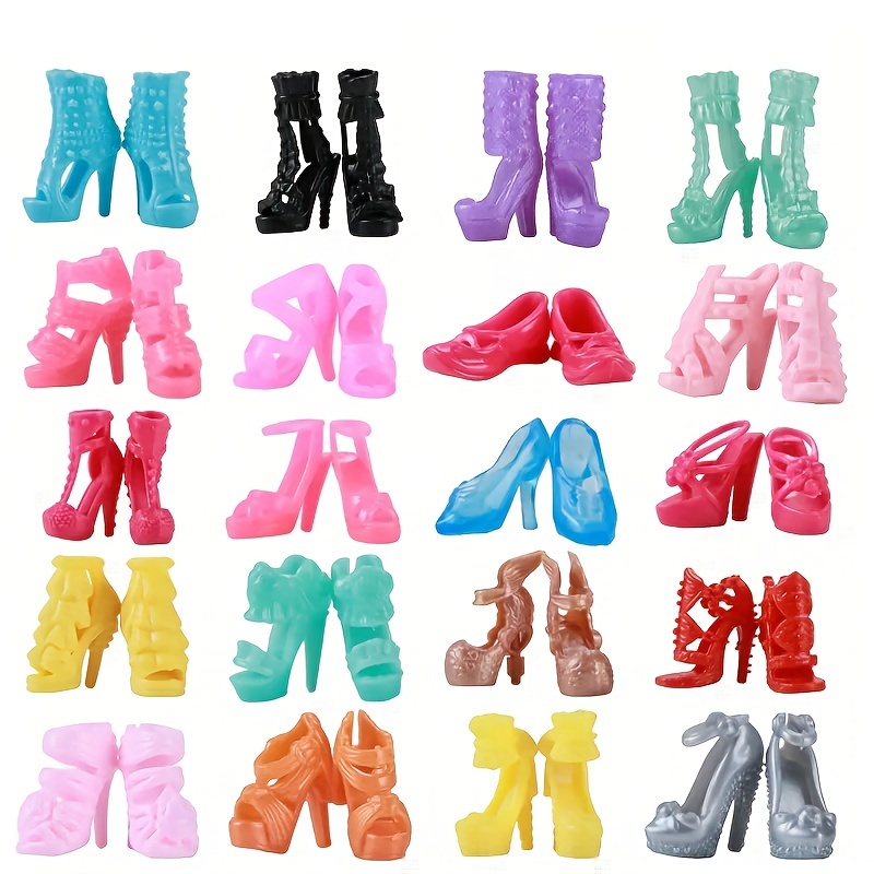 26pcs Mixed Style Mini Skirts, Necklace, Shoes Doll Accessories Set