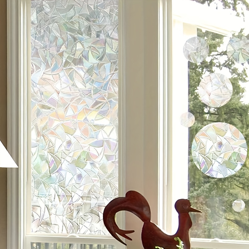 Stained Glass Window Film Rainbow Window Privacy Film - Temu